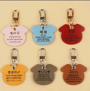 Factory Modern Latest Custom-made Custom Dog Tag Portable Pet Collar Leash Tag Personalized Leather Dog Tag