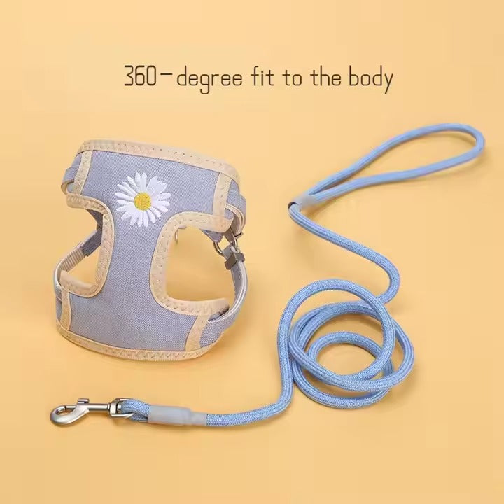 Mesh Cat Chest Harness Vest-style Clothes Traction Rope