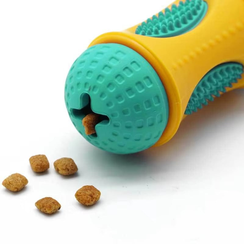 Pet Molar Toy Dog Chewing Interactive Fun Rubber Dog Chew Gum Resistant to Bite and Leakage