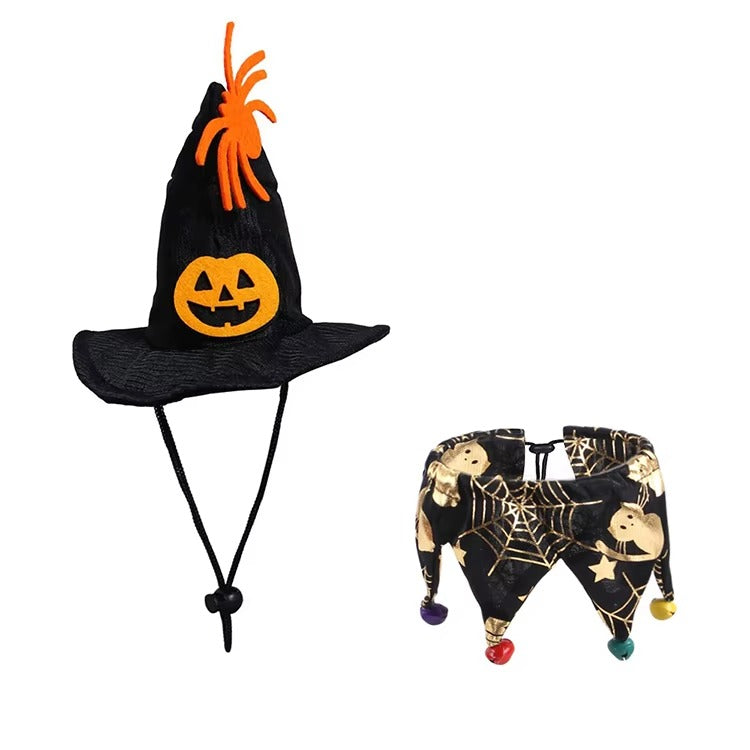 New Halloween Hat and Scarf Cat Cape Hat Set