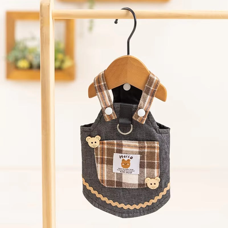 New Summer Denim Dress for Small and Medium-Sized Dogs Thin Dog Spring Clothes Pet Clothes