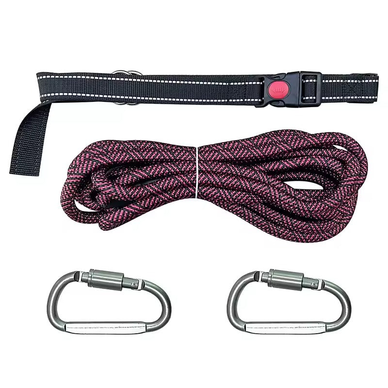Multi-Color Reflective Anti-Wind Outdoor Dog Leash Solid Pattern Pet Rope with Hand-Holding Feature Pet Supplies