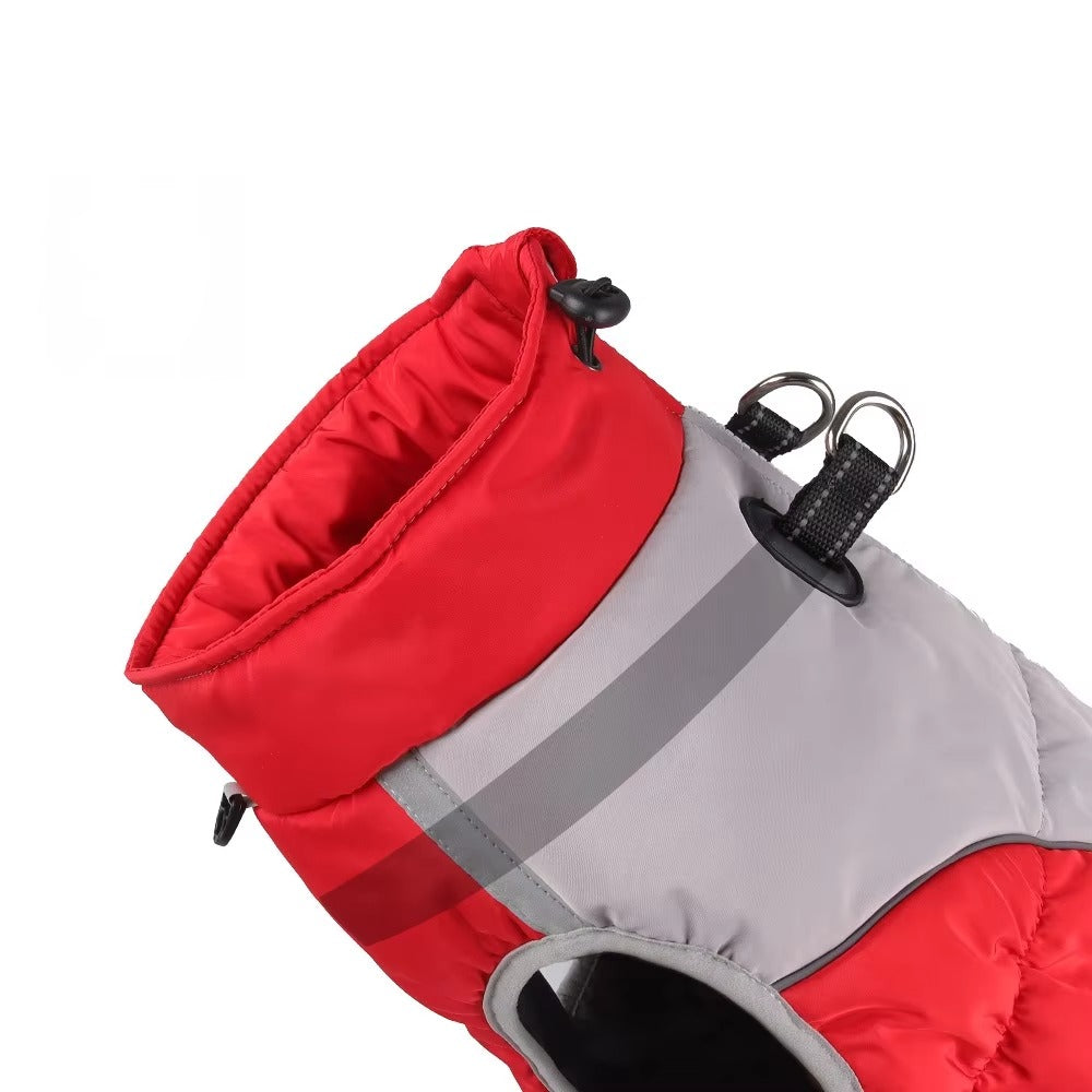 Luxury Cotton-Padded Winter Dog Clothes Cross-Border Pet Jacket for Medium to Large Dogs Outdoor Warm-Keeping Shell for Pups