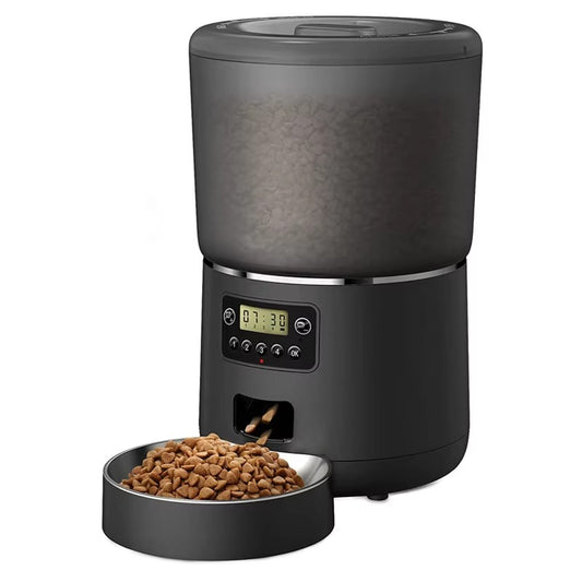 Automatic 4L Stainless Steel Pet Feeder WiFi Smart Cat Dog Supplies Graffiti App Timing Quantitative Remote Control Smart