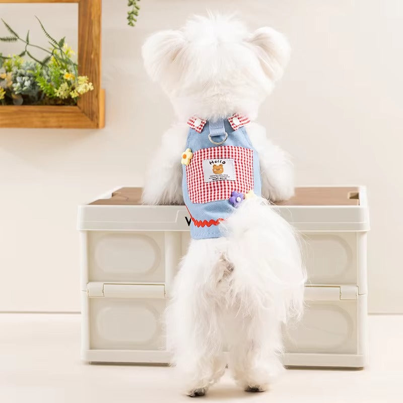 New Summer Denim Dress for Small and Medium-Sized Dogs Thin Dog Spring Clothes Pet Clothes