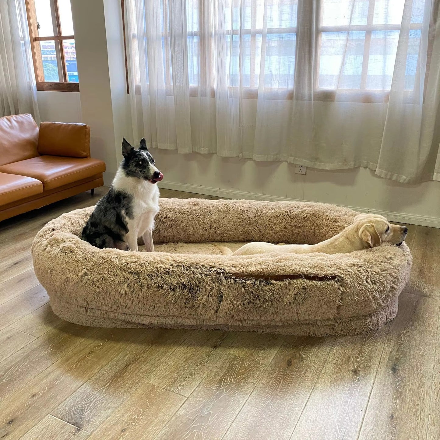 Dog Kennel Winter Warm Removable Washable Large Sponge Mat Pet Sleeping Pad Large Bed.