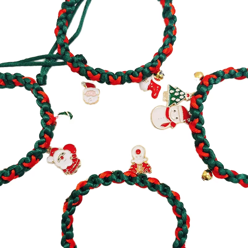 Cute Christmas Cat Scarf Pet Collar with Bell Ornaments Bow Tie Holiday Decorations Pet Supplies for Cats and Dogs