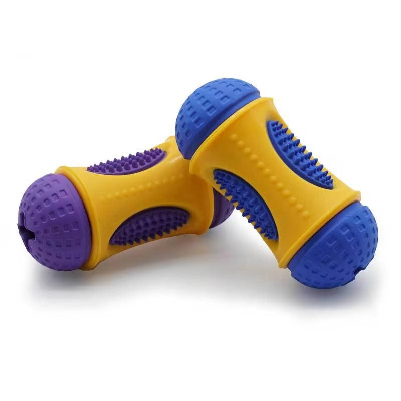 Pet Molar Toy Dog Chewing Interactive Fun Rubber Dog Chew Gum Resistant to Bite and Leakage