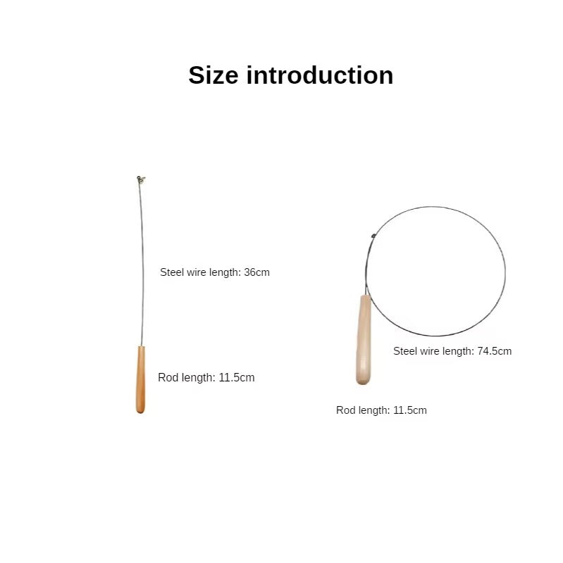 Bird Shape Bunny Shape Steel Wire Cat Teaser Toy with Wooden Rod