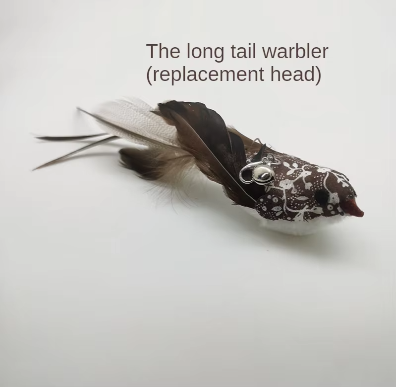 Bird Shape Bunny Shape Steel Wire Cat Teaser Toy with Wooden Rod