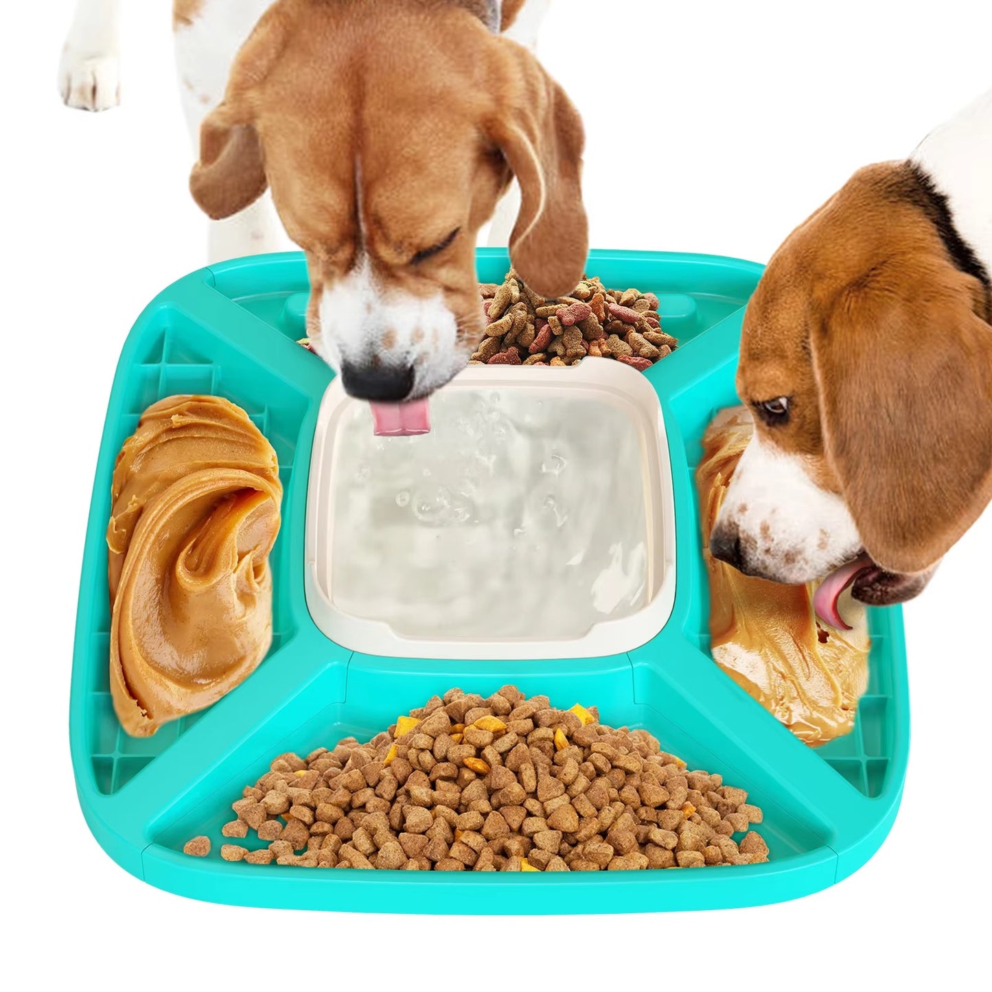 Dual Use Dog Feeder Cat Toy Spilled Food Dog Bowl