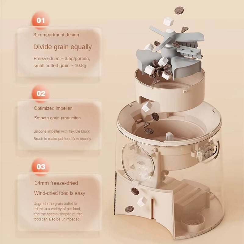 Pet Automatic Feeder Cat and Dog Food Regular Quantitative Control of Food Intelligent Feeding Machine