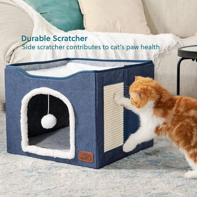 Shengfeng Large Detachable and Washable Double-layer Dog Kennel for All Seasons and Foldable Cat Bed