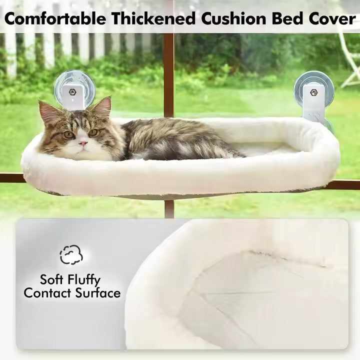 Shengfeng Home Wall Hanging Transparent Nest Hammock Travel-Friendly Cat Bed Perch with Cat Accessories
