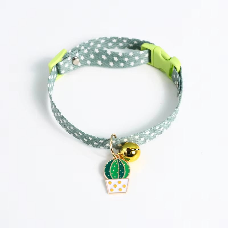 Pet Collar Candy Color Avocado Pendant Cat & Dog Safety Necklace