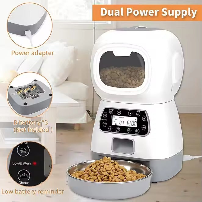 PET Intelligence 3.5L Automatic WiFi Feeder Dogs Cats Shape 3.5L Pet Supplies Timing Quantitative Small Animal Food Application