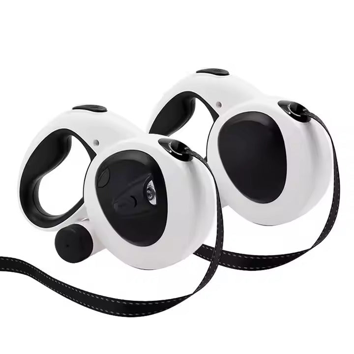 Pet Automatic Telescopic Leash With Led Light Walking Dog Leash Reflective Tractor