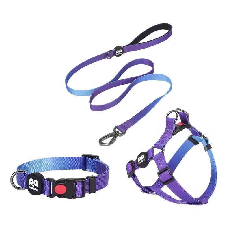 Hot Selling Wholesale Velvet Harness Vest Luxury Dog Leash and Harness Pet Dog Collar