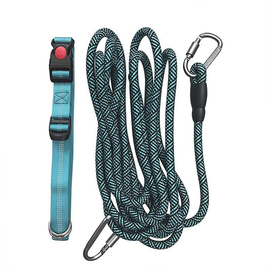 Multi-Color Reflective Anti-Wind Outdoor Dog Leash Solid Pattern Pet Rope with Hand-Holding Feature Pet Supplies