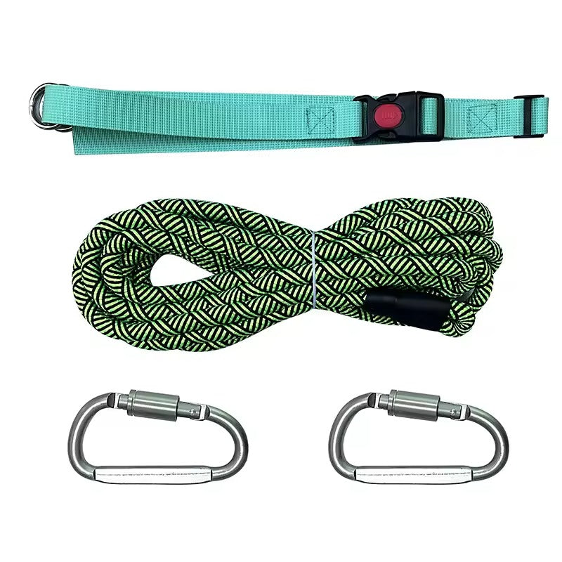 Multi-Color Reflective Anti-Wind Outdoor Dog Leash Solid Pattern Pet Rope with Hand-Holding Feature Pet Supplies