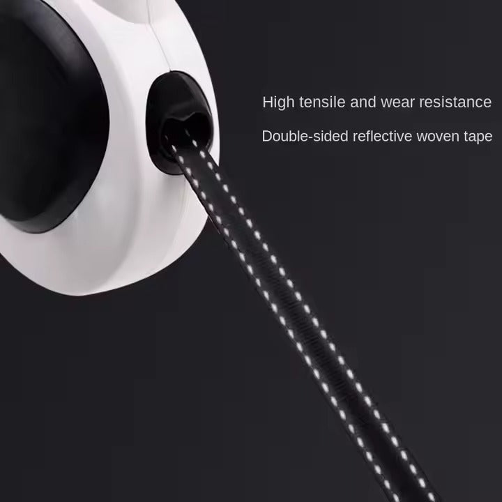 Pet Automatic Telescopic Leash With Led Light Walking Dog Leash Reflective Tractor